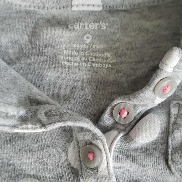Carters 9 months lot of 3 onesies and pants - Picture 3 of 7